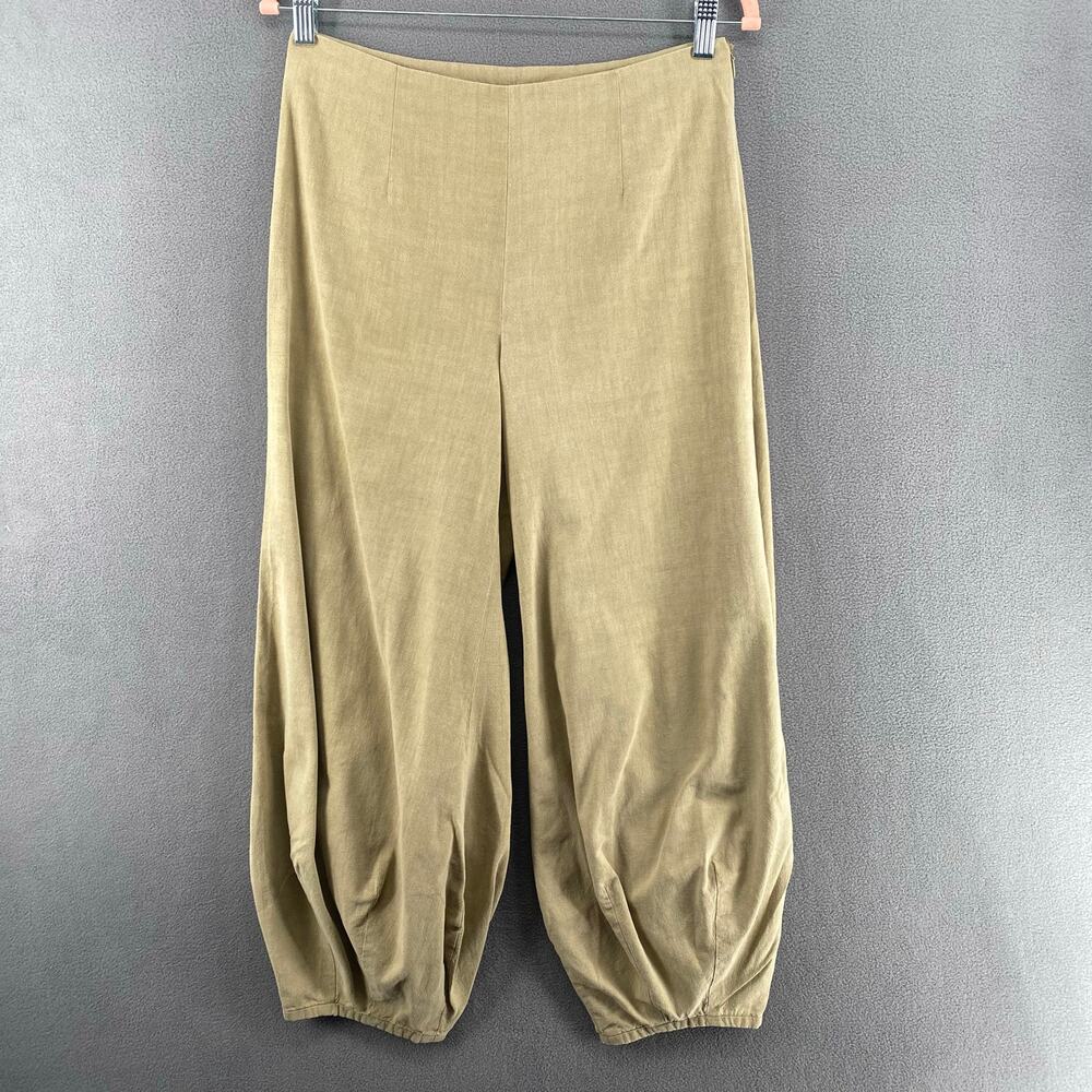 Itbit Lagenlook Jogger Haram Pant Womens 28 Cropped Tan‎ Casual Coastal Boho